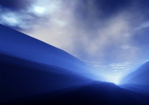 Country Valley with Storm Clouds